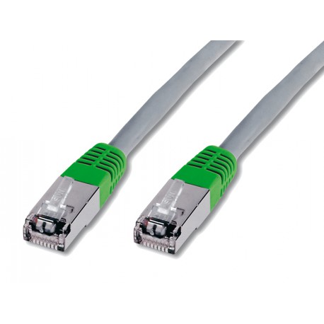 Kabel Crossover FTP CAT.5e patch 5m Digitus sivo/zelen