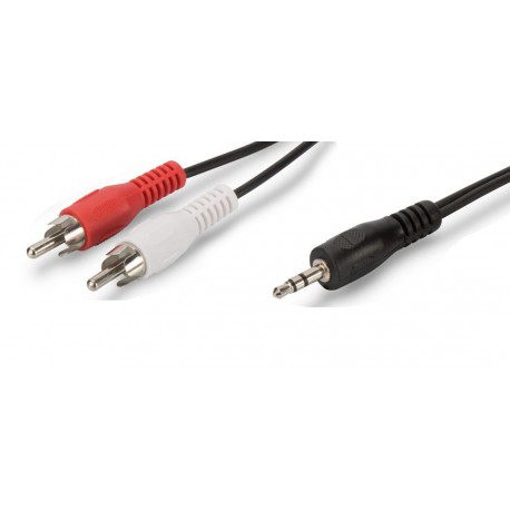 Kabel AVDIO 3.5M-2xChinch M 1,5m Digitus