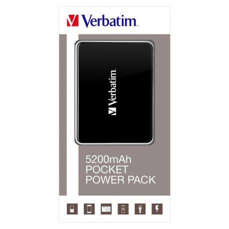Prenosna baterija Verbatim Pocket Power Bank 5200mAh (49948)