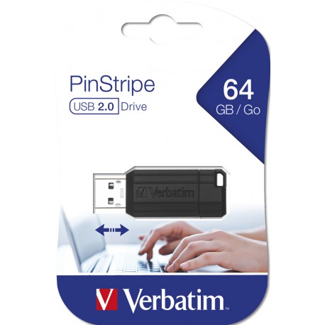 USB ključek 64GB Verbatim Pin Stripe 49065