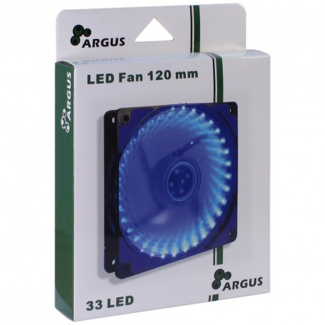 Ventilator 120mm INTER-TECH Argus L-12025 BL moder LED