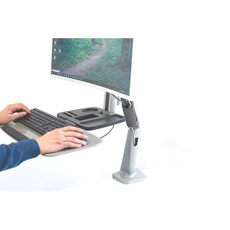 Namizni nosilec za monitor s flex polico DA-90381 Digitus, srebrn