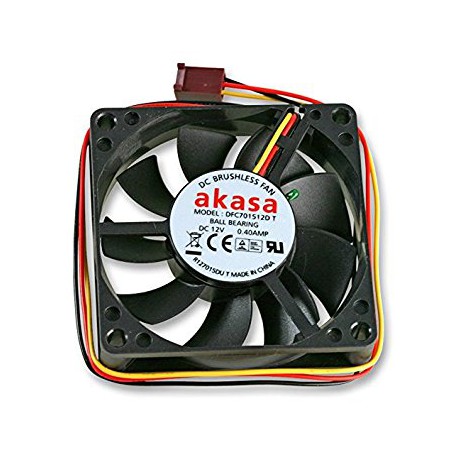 Ventilator za ohišje 70mm Akasa AK-179BKT-C