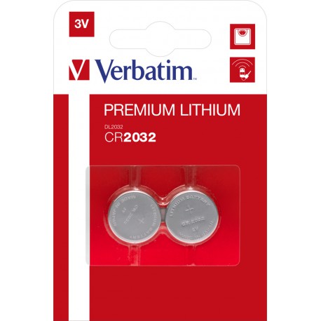 Baterija CR2032 Verbatim dvojno pakiranje 49936