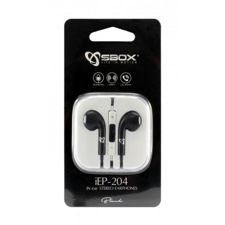 Slušalke SBOX iEP-204B, črne