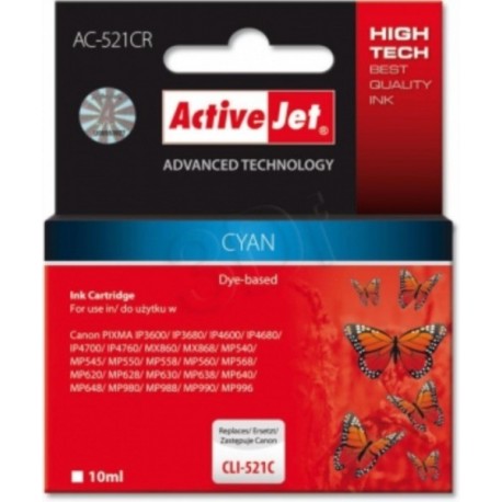 ActiveJet cyan črnilo Canon CLI-521C