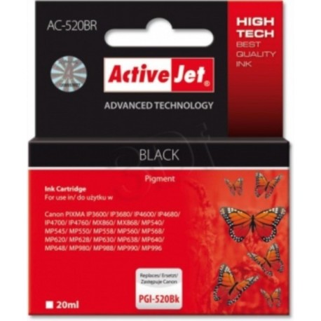 ActiveJet črno črnilo Canon PGI-520B