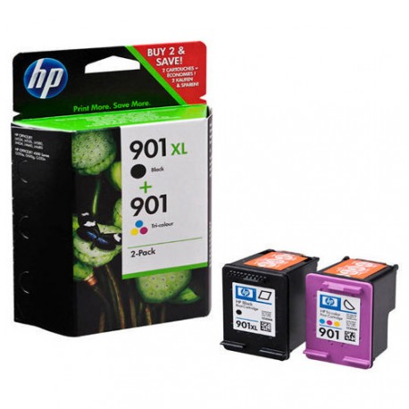 Komplet črnil HP 901 (SD519AE), črna 901XL in barvna 901 ( CC654AE + CC656AE)
