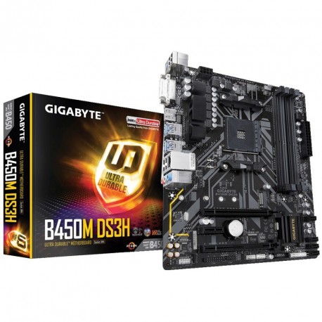 Matična plošča Gigabyte B450M DS3H, DDR4,  AM4, mATX