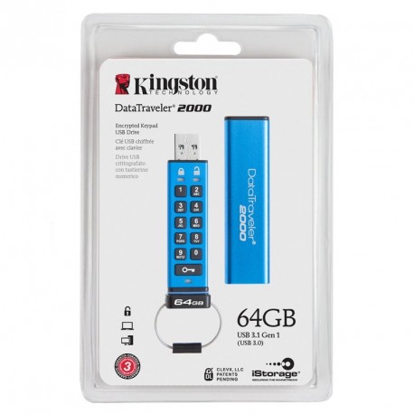 USB ključek 64GB KINGSTON DataTraveler 2000 (DT2000/64GB)