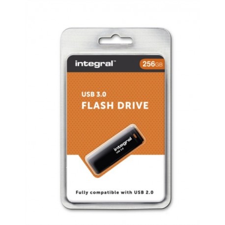 USB ključek INTEGRAL BLACK 256GB, črn, INFD256GBBLK3.0