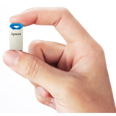 USB ključek 16GB APACER AH111 super mini, srebrno/moder