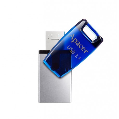 USB ključek 16GB APACER AH179, 3.1 mikro, moder, OTG