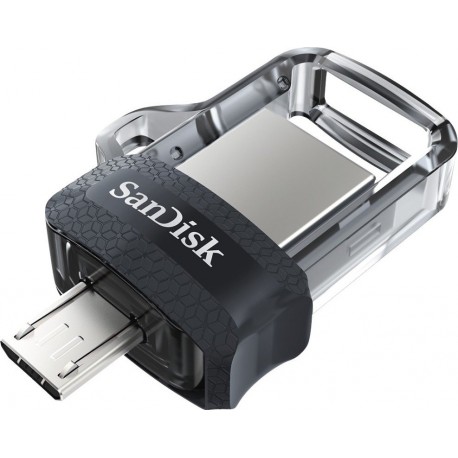USB ključek 16GB SANDISK ULTRA DUAL, srebrno-črn (SDDD3-016G-G46)