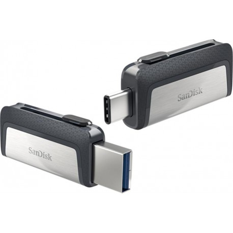 USB ključek 16GB SANDISK ULTRA DUAL, srebrno-črn (SDDDC2-016G-G46)