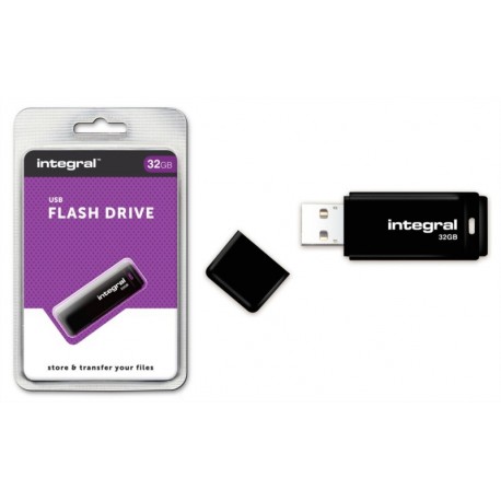 USB ključek 32GB INTEGRAL BLACK, INFD32GBBLK