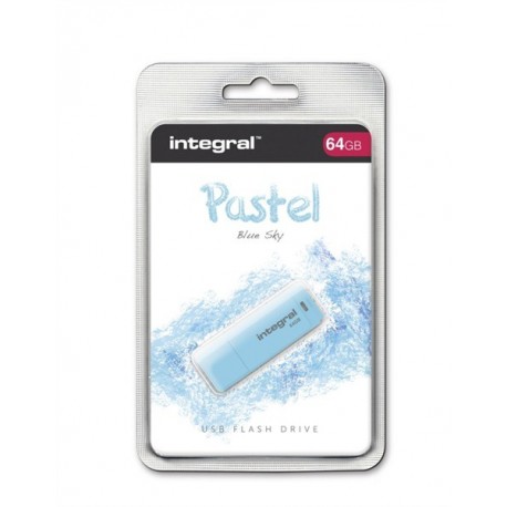USB ključek 64GB INTEGRAL PASTEL Blue Sky, INFD64GBPASBLS