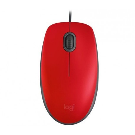 Miška USB Logitech M110 Silent, rdeča