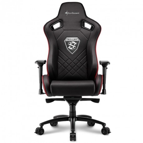Gaming stol SHARKOON SKILLER SGS4, črn/rdeč