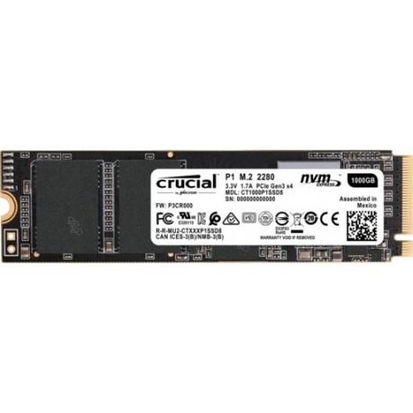 SSD disk 1TB M.2 NVMe CRUCIAL P1, CT1000P1SSD8