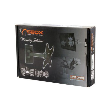 Nosilec stenski za TV / monitor 19-37" SBOX LCD-2901B