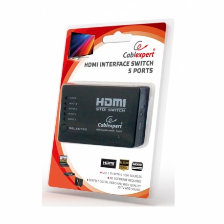 HDMI  stikalo 5:1 4K Cablexpert DSW-HDMI-53