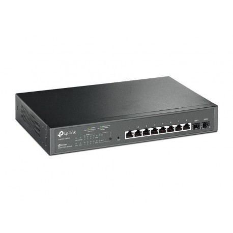 TP-Link JetStream 8-Port Gigabit Smart PoE+ Stikalo, 2 × SFP, T1500G-10MPS