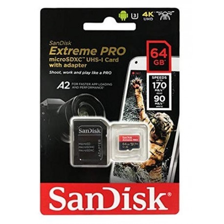 Spominska kartica micro SD Sandisk 64GB Class10 U3 UHS