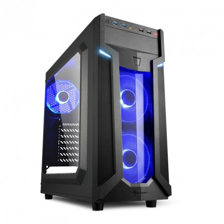 Ohišje ATX SHARKOON VG6-W BLUE LED