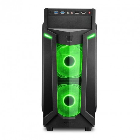 Ohišje ATX SHARKOON VG6-W GREEN LED