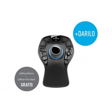 3Dconnexion SpaceMouse PRO Wireless, torbica, USB (2019)