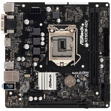 Matična plošča AsRock H310CM-HDV, DDR4, LGA1151