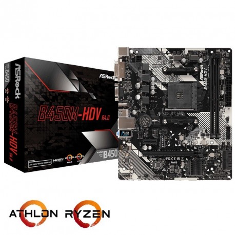 Matična plošča AsRock B450M-HDV R4.0, AM4