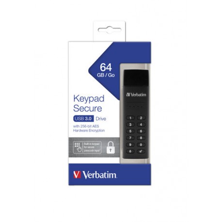 Varen pomnilniški ključ USB Verbatim Keypad Secure 64GB 49428