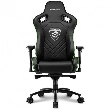 Gaming stol Sharkoon SKILLER SGS4 črna/zelena