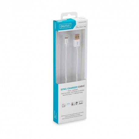 Kabel USB / Lightning 1m Digitus, bel