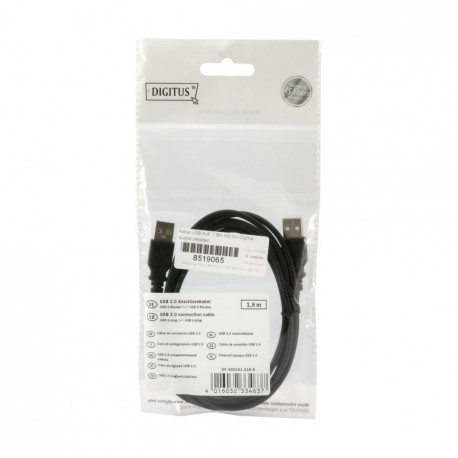 Kabel USB A-A 1.8m M/M Digitus HQ