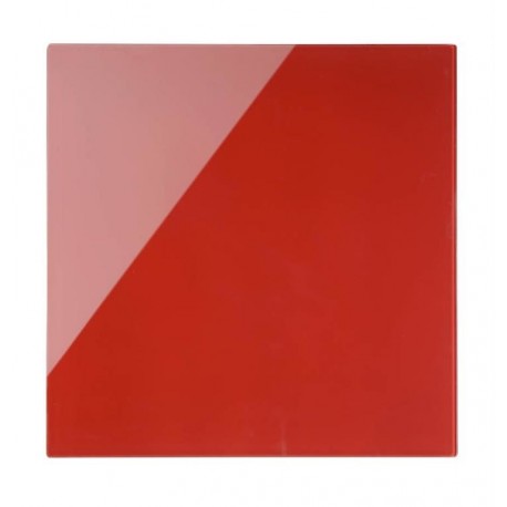 Tabla Bi-Office stenska steklena 38 x 38 cm, rdeča magnetna