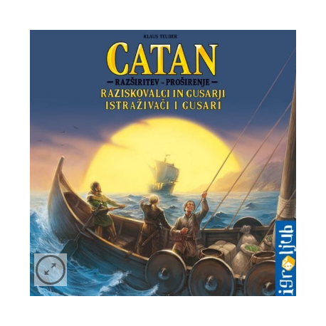 Družabna igra Catan - razširitev Raziskovalci in Gusarji