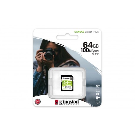 Spominska kartica SDXC Kingston 64GB CANVAS SELECT Plus