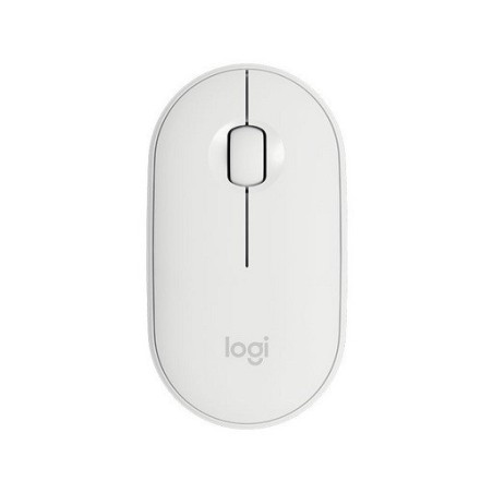Miška brezžična Logitech Pebble M350, bela