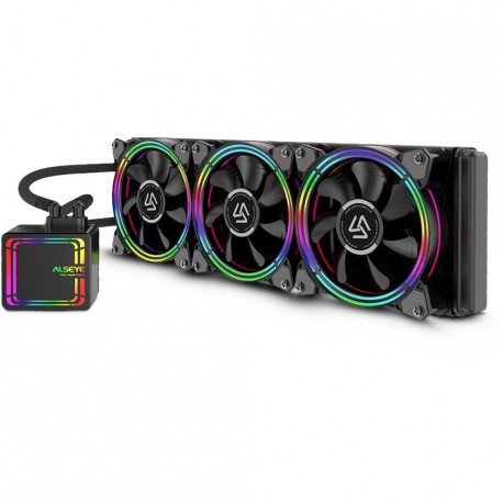 Vodno hlajenje Inter-Tech ALSEYE HALO H360 3x120mm