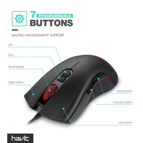 Miška USB HAVIT Gamenote HV-MS794