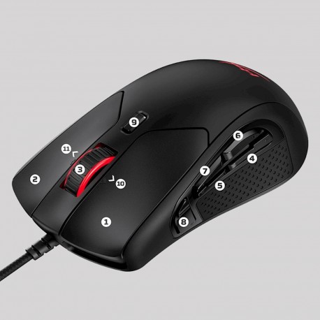 Miška USB Kingston HyperX Pulsefire Raid RGB