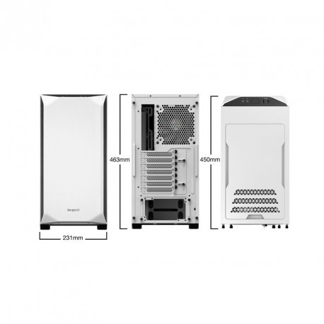 Ohišje ATX be quiet! Pure BASE WINDOW 500, belo