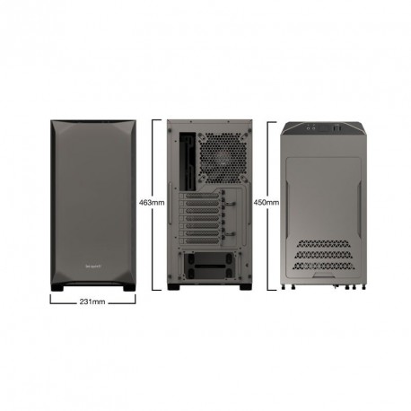 Ohišje ATX be quiet! Pure BASE WINDOW 500, sivo