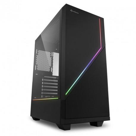 Ohišje ATX Sharkoon RGB FLOW, črno