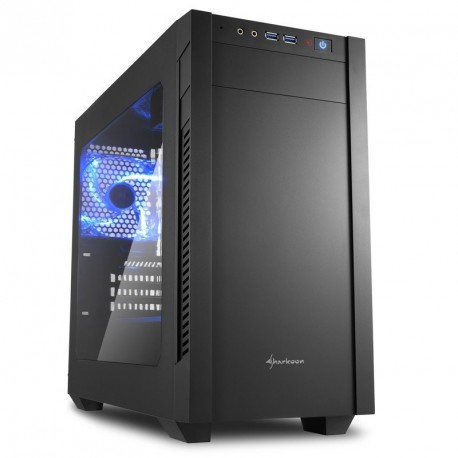 Ohišje microATX Sharkoon S1000 Window, črno