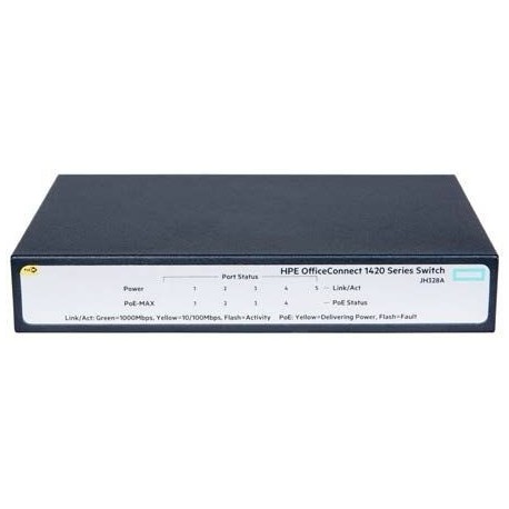 Stikalo (switch) 5 port Gigabit PoE HPE Aruba OfficeConnect 1420 5G PoE+