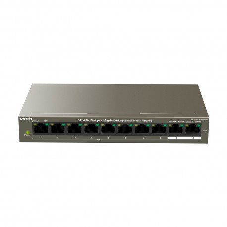 Stikalo (switch) 10 port 10/100 PoE Tenda TEF1110P-8-102W